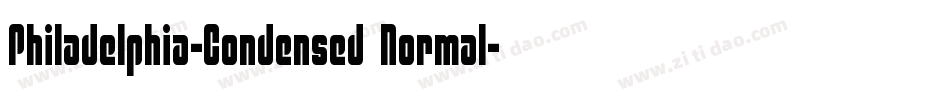 Philadelphia-Condensed Normal字体转换